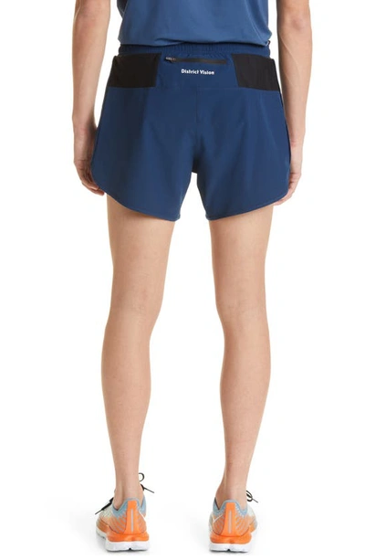 Shop District Vision Spino Performance Shorts In Blue