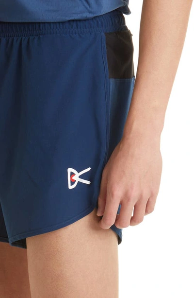 Shop District Vision Spino Performance Shorts In Blue