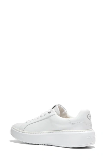 Shop Cole Haan Grandpro Topspin Sneaker In White/ White