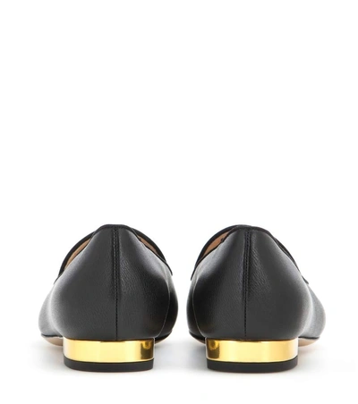 Shop Charlotte Olympia Abc Leather Slippers