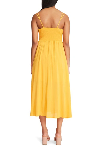 Shop Bb Dakota By Steve Madden Challi Midi Dress In Sunflower Yellow