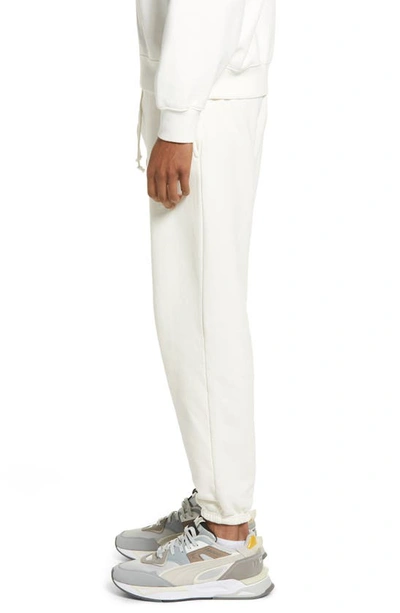 Shop Elwood Core Organic Cotton Brushed Terry Sweatpants In White