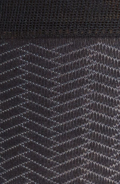 Cole Haan Geometric Dress Socks In Navy Stripe