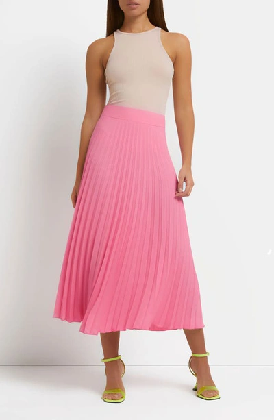 Pink midi skirt river island online