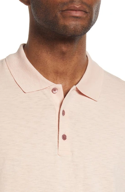 Shop Theory Bron D. Cosmos Polo In Rose Dust