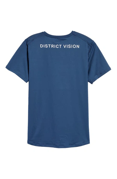 Shop District Vision Air–wear Logo Graphic Tee In Blue