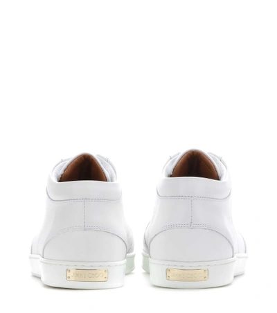Shop Jimmy Choo Miami Leather Sneakers