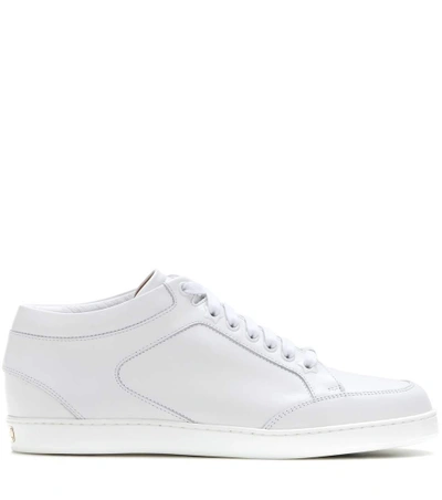 Shop Jimmy Choo Miami Leather Sneakers