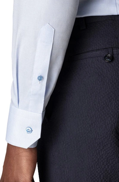 Eton Men's Contemporary-fit Houndstooth Dress Shirt, Blue In Blue