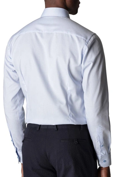 Eton Men's Contemporary-fit Houndstooth Dress Shirt, Blue In Blue