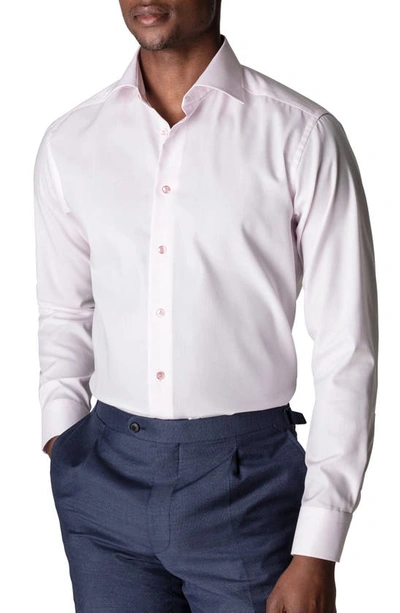 Shop Eton Contemporary Fit Dress Shirt In Pink/ Red
