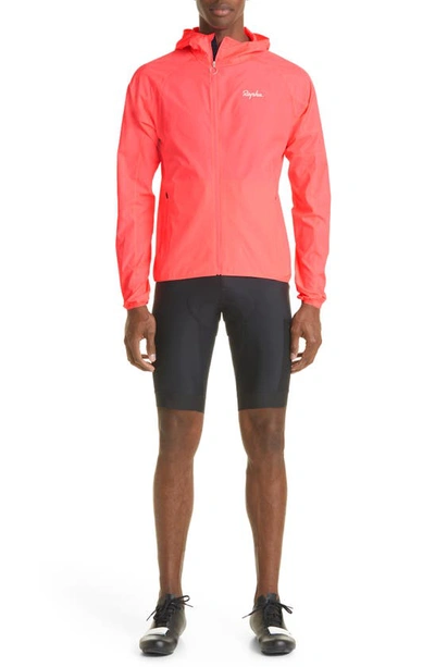 Rapha Commuter Lightweight Packable Hooded Jacket In Hi-vis Pink