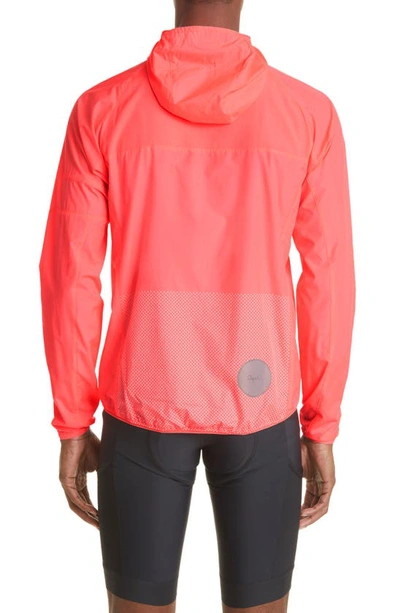 Shop Rapha Commuter Lightweight Packable Hooded Jacket In Hi-vis Pink