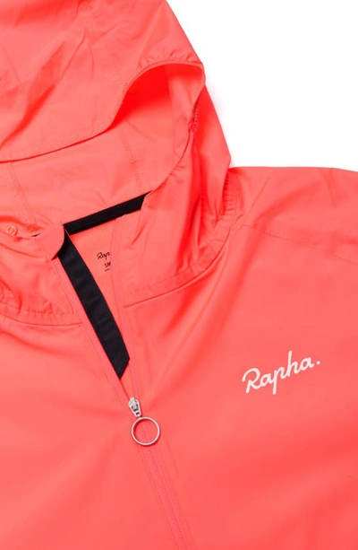 Shop Rapha Commuter Lightweight Packable Hooded Jacket In Hi-vis Pink