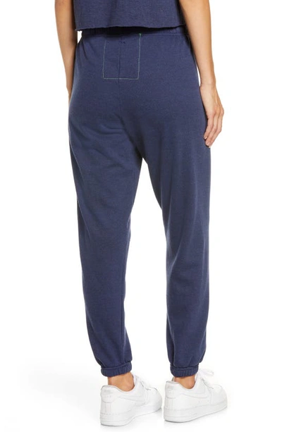 Shop Aviator Nation Stripe Sweatpants In Navy