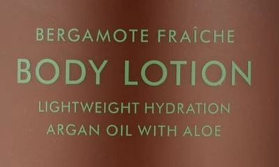 Moroccanoil Body Lotion Moisturizer Bergamote Fraiche 12.2 oz/ 360 ml In Bergamote Fraiche