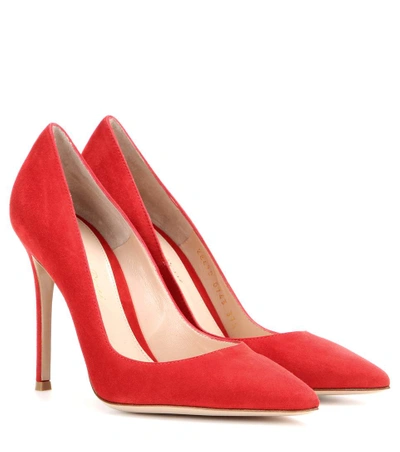 Gianvito Rossi Mytheresa.com Exclusive Suede Pumps In Red