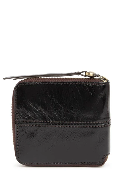 Hobo Zippy Leather Wallet In Black