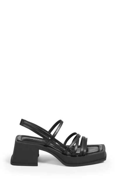 Vagabond Shoemakers Hennie Platform Sandal In Black