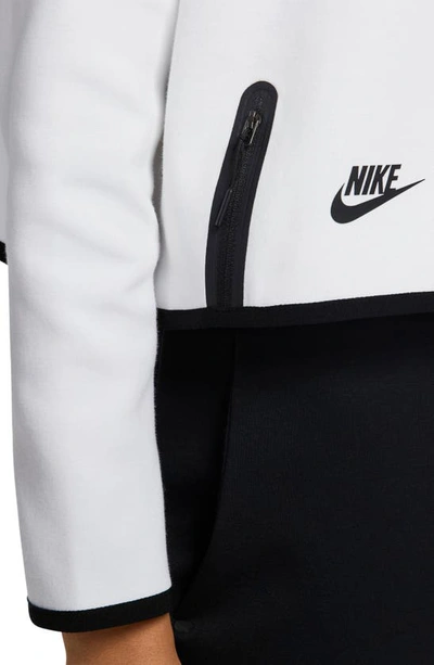 Shop Nike Tech Fleece Cape In White/ Black