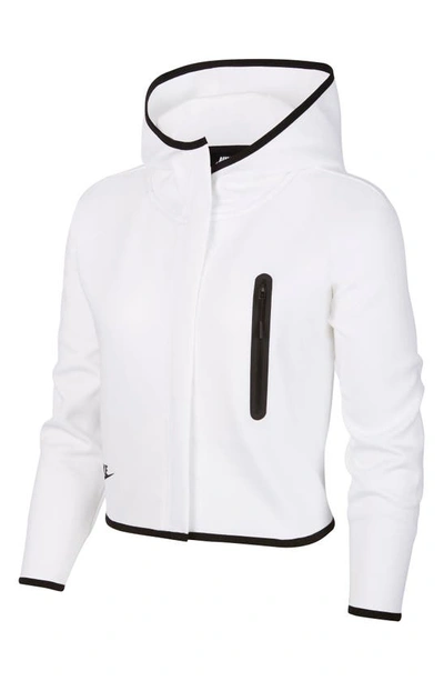 Shop Nike Tech Fleece Cape In White/ Black