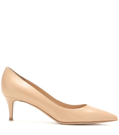 Shop Gianvito Rossi Leather Pumps In Eude