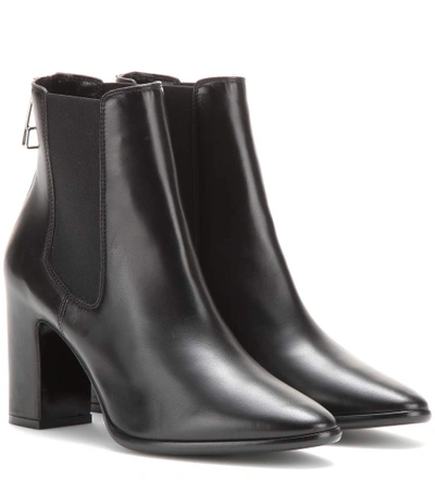 Shop Balenciaga Charlotte Leather Ankle Boots In Eoir