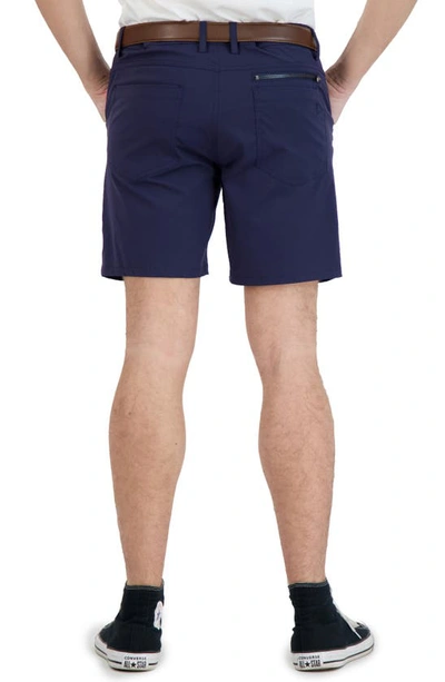 Shop Levinas Everyday Stretch Chino Shorts In Navy