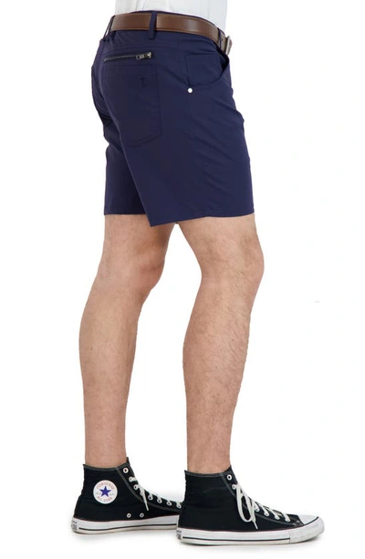 Levinas Everyday Stretch Chino Shorts In Navy