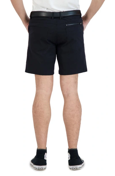 Shop Levinas Everyday Stretch Chino Shorts In Black