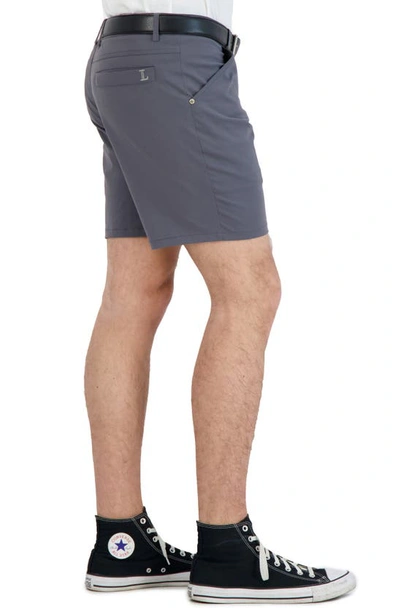 Shop Levinas Everyday Stretch Chino Shorts In Grey