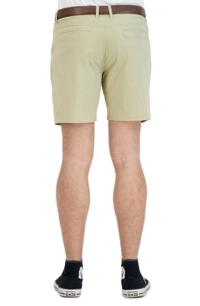 Shop Levinas Everyday Stretch Chino Shorts In Khaki