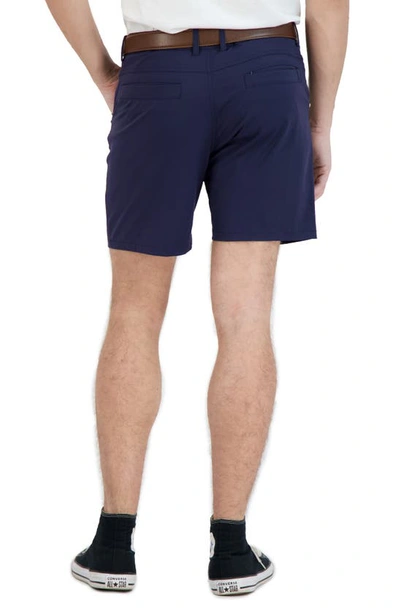 Shop Levinas Everyday Stretch Chino Shorts In Navy