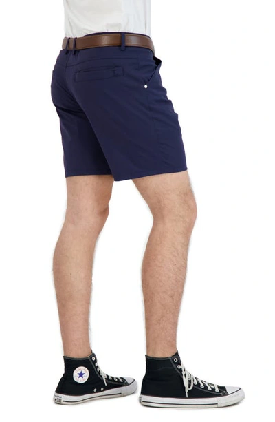 Shop Levinas Everyday Stretch Chino Shorts In Navy