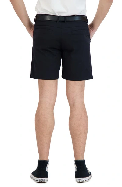 Shop Levinas Everyday Stretch Chino Shorts In Black