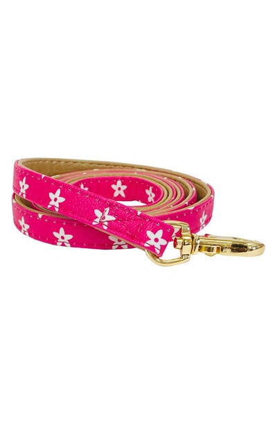 Shop Dogs Of Glamour Lauren Luxury Leash In Hot Pink