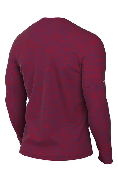 Nike Element Dri-fit Long Sleeve Running T-shirt In Sangria/ University Red