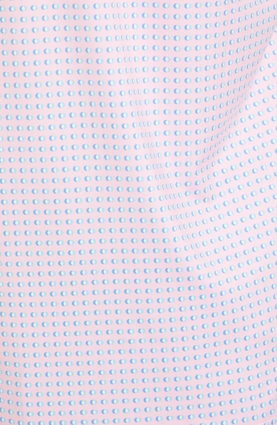 Shop Mizzen + Main Versa Dot Print Performance Golf Polo In Pink Mini Geo Print