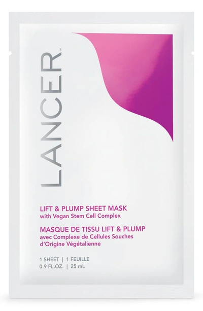 Shop Lancer Skincare Lift & Plump Sheet Mask, 4 Count In 1 Box / 4 Sheets
