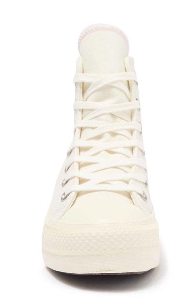 Shop Converse Chuck Taylor® All Star® Lift High Top Platform Sneaker In Egret/ Black/ Pink Foam