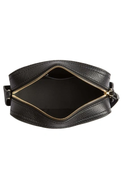 Shop Jimmy Choo Pegasi Leather Camera Bag In Black