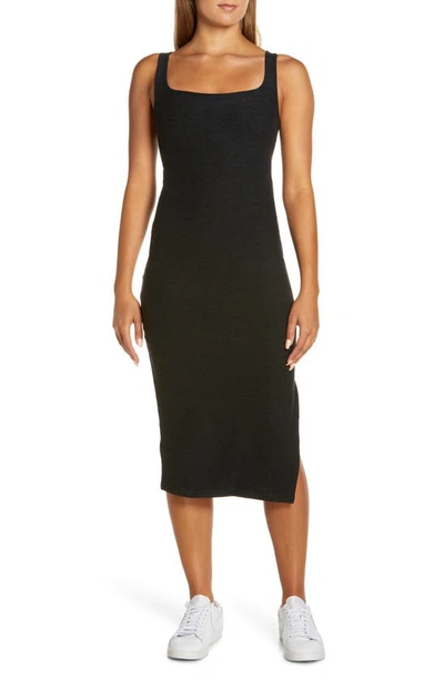 Shop Beyond Yoga Icon Space Dye Midi Dress In Darkest Night