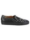 GIVENCHY Guvenchy Black Loafers With Studs And Crystals,BE08155195001BLACK
