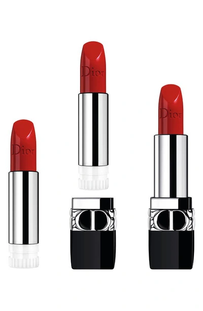 Shop Dior Rouge  Lipstick Refill In 080 Red Smile / Satin