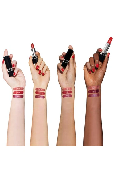 Shop Dior Rouge  Lipstick Refill In 999 / Metallic