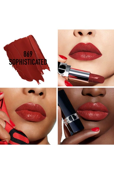 Shop Dior Rouge  Lipstick Refill In 869 Sophisticated / Satin