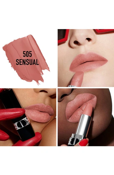 Shop Dior Rouge  Lipstick Refill In 505 Sensual / Matte