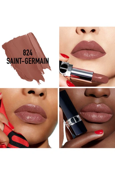 Shop Dior Rouge  Lipstick Refill In 824 Saint Germain / Satin