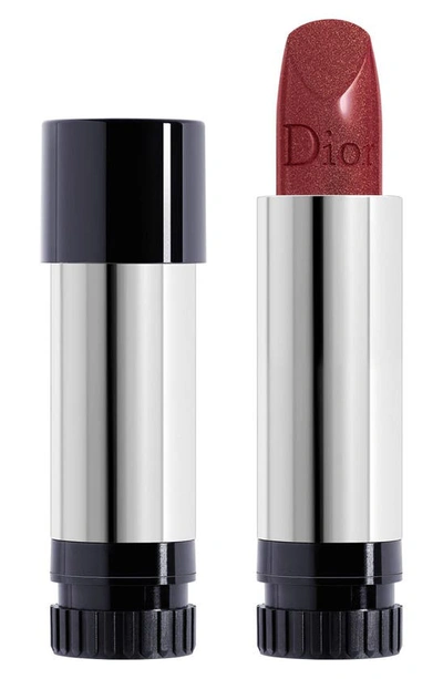 Shop Dior Rouge  Lipstick Refill In 976 Daisy Plum / Satin