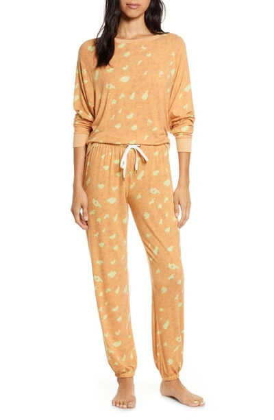 Shop Honeydew Intimates Star Seeker Jersey Pajamas In Phoenix Leopard